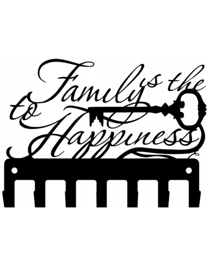 Wieszak na klucze Family is to Happiness Loft