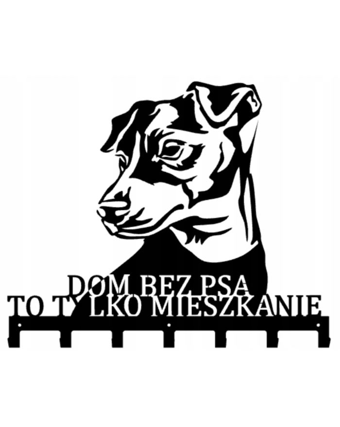 Wieszak na ubrania ręczniki Dom bez psa to tylko..