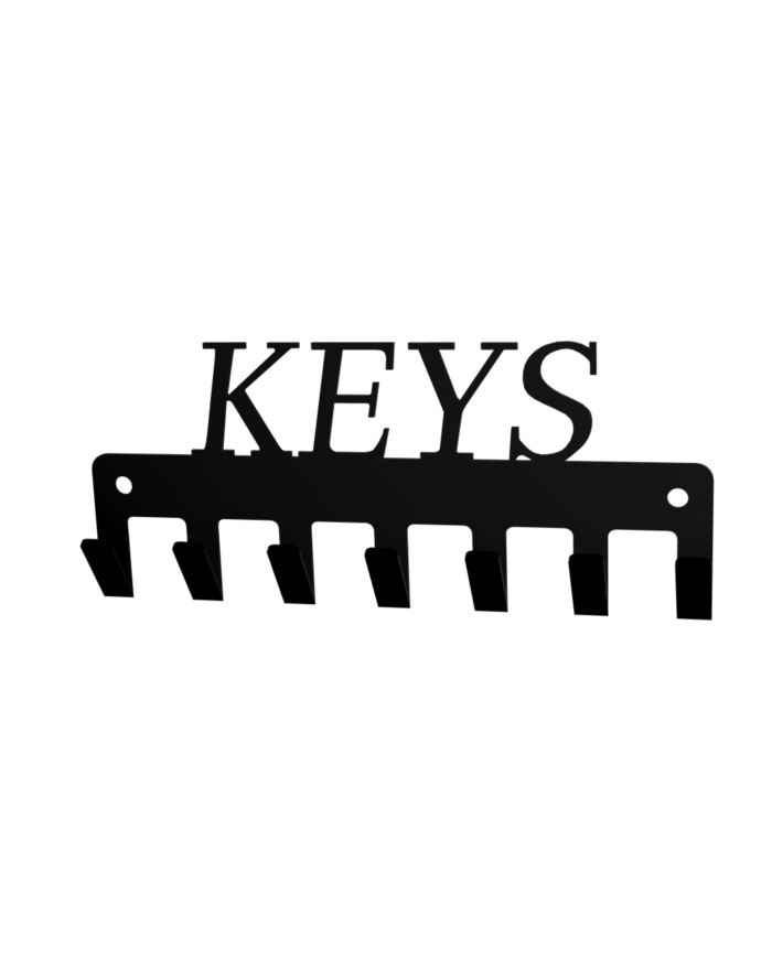 Wieszak na klucze NAPIS KEYS klucze czarny loft