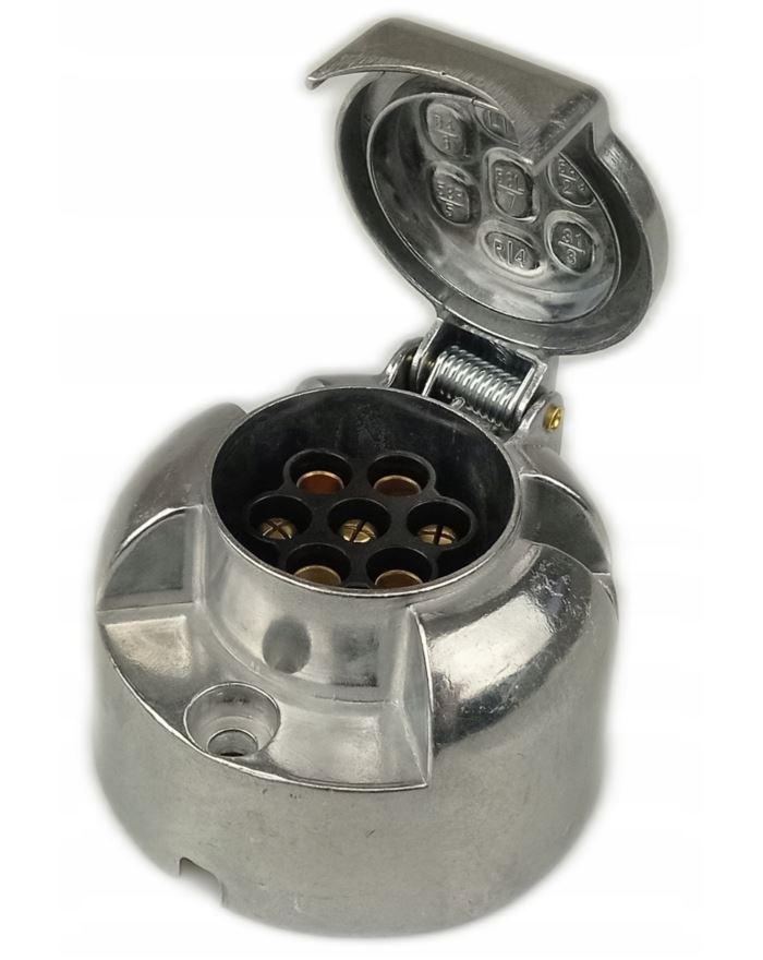GNIAZDO DO WTYCZKI HAK PRZYCZEPY 7 PIN ALUMINIOWE